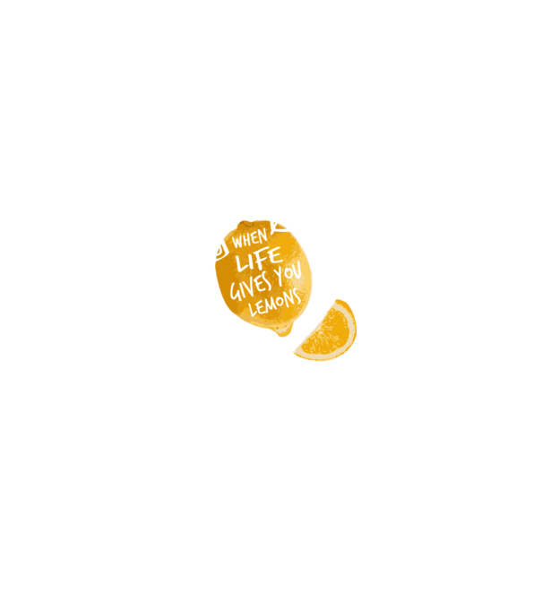 When life gives you lemons... model albastru regal pe tricou