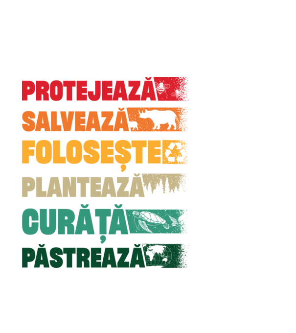 protejează salvează păstrează model alb pe tricou