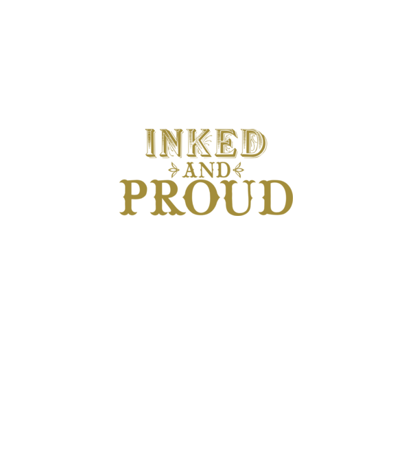 Inked and proud model negru pe tricou