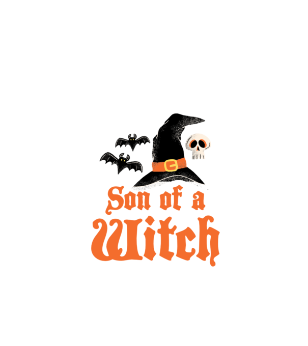 Son of a witch model alb pe tricou
