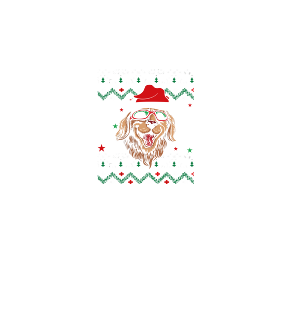 Ugly sweater dog model negru pe tricou