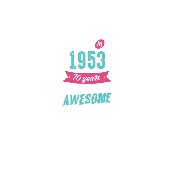 Made in 1953 model negru pe tricou