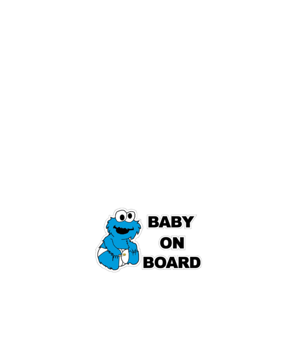 Baby Monster model alb pe tricou