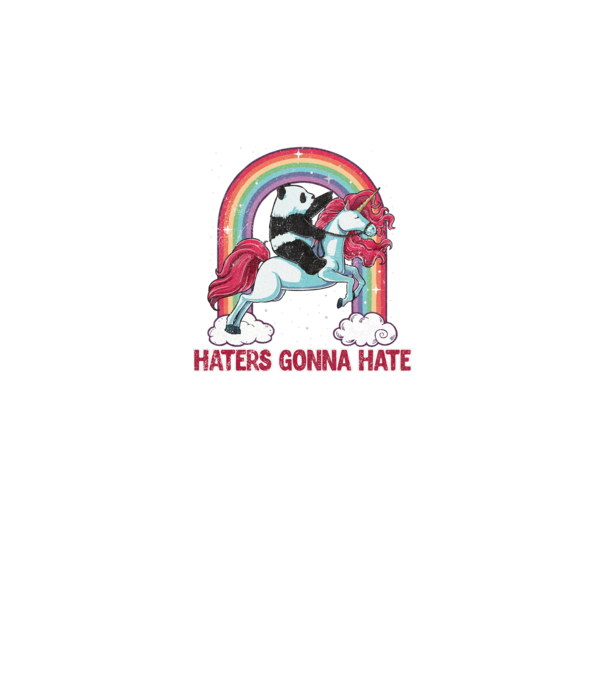 HATERS GONNA HATE model alb pe tricou