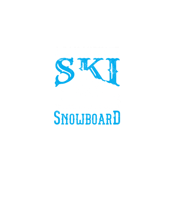 Day without SKI model negru pe tricou
