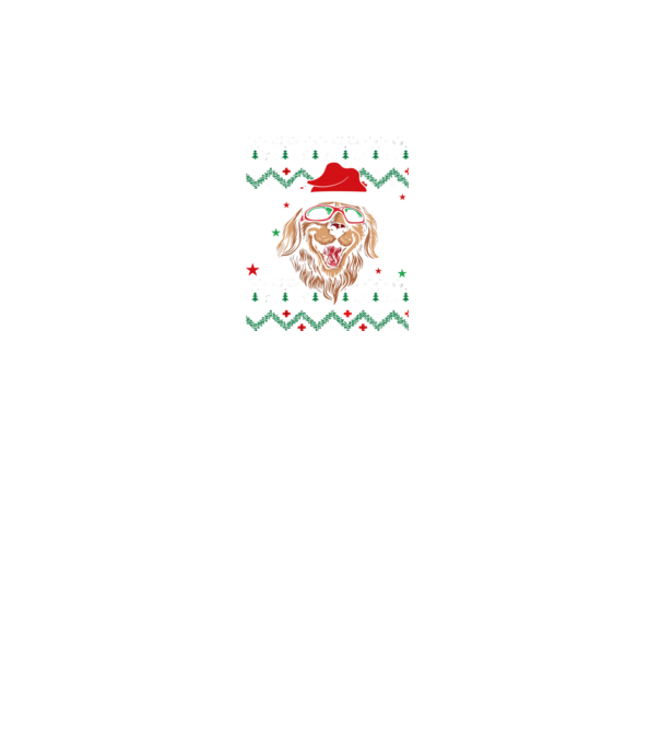 Ugly sweater dog model negru pe tricou