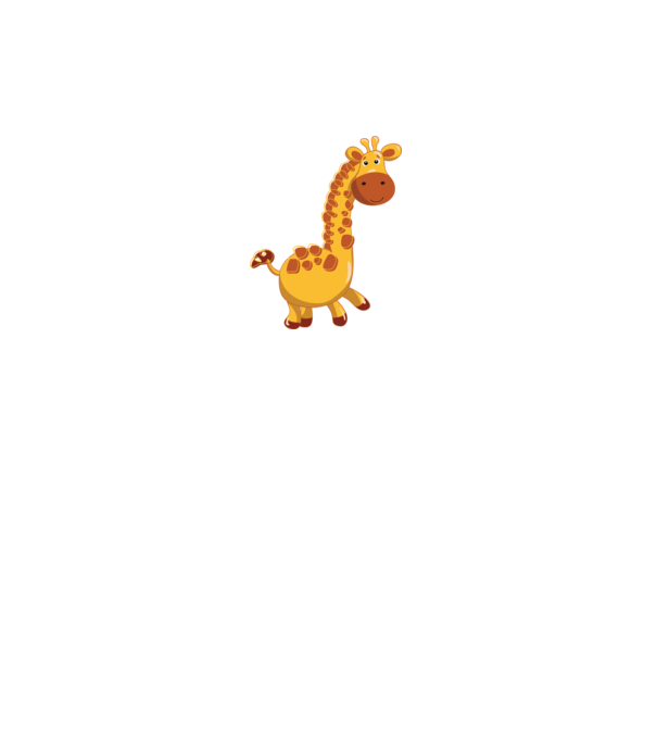 Cute giraffe model negru pe tricou