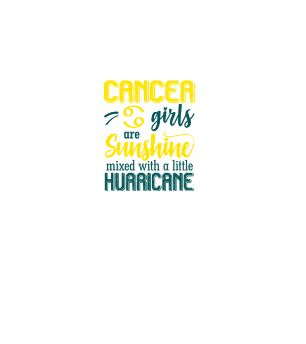 Sunshine with Hurricane CANCER model negru pe tricou