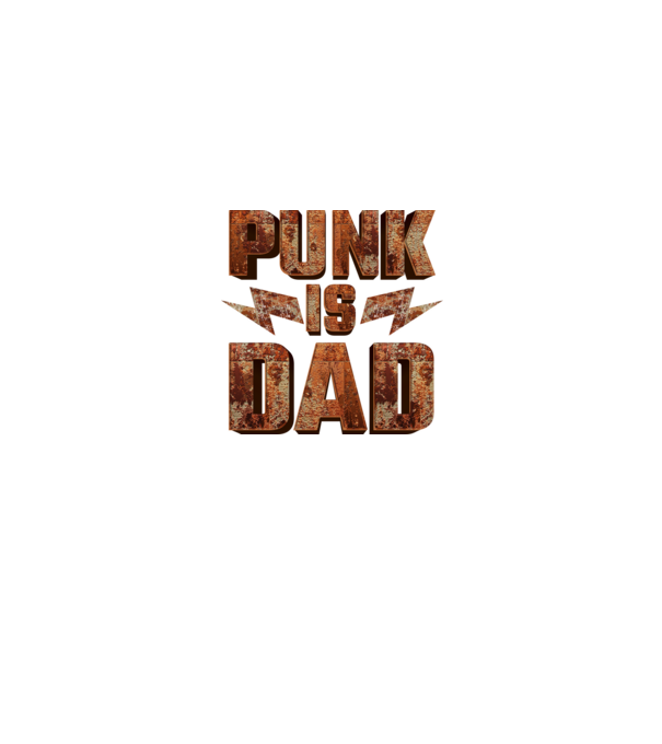 PUNK IS DAD model negru pe tricou