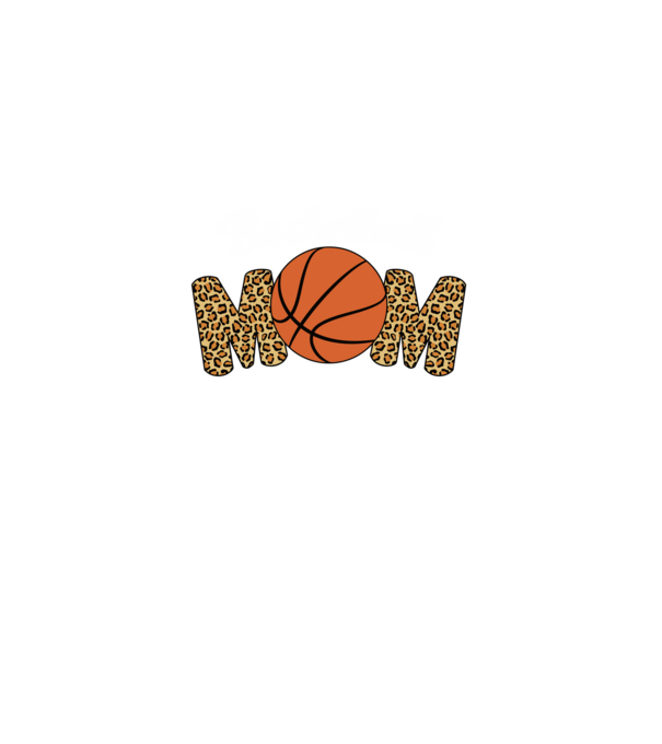 Basketball Mom model negru pe tricou