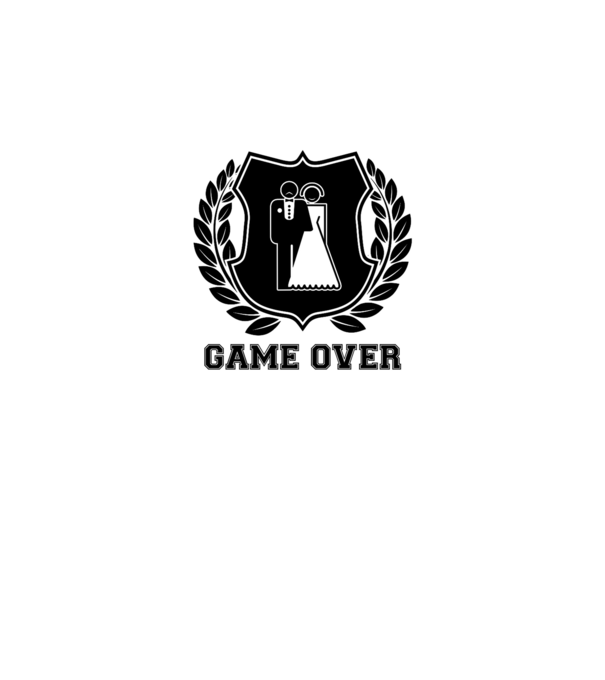Bachelor GAME OVER model gri pe tricou
