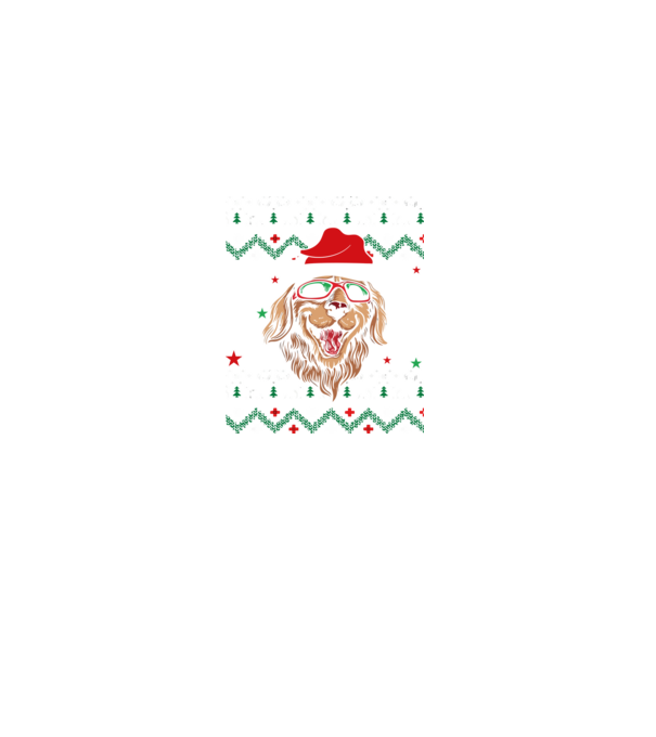 Ugly sweater dog model negru pe tricou