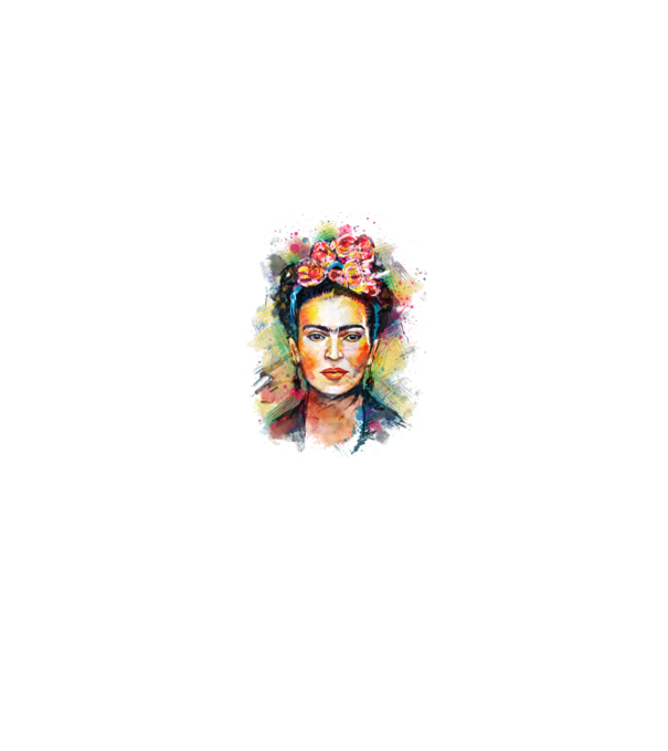 Frida Kahlo model alb pe tricou