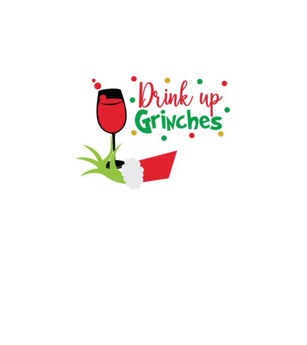 Drink up Grinches model alb pe tricou