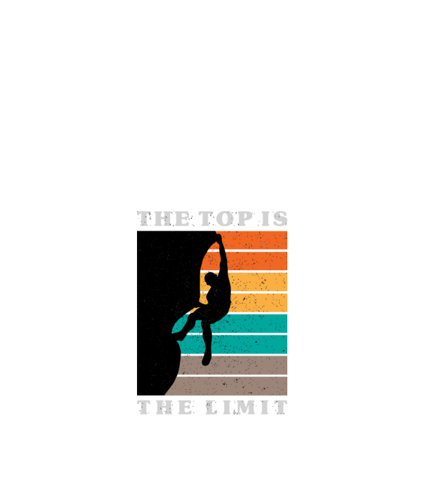 The Top is the limit model negru pe tricou