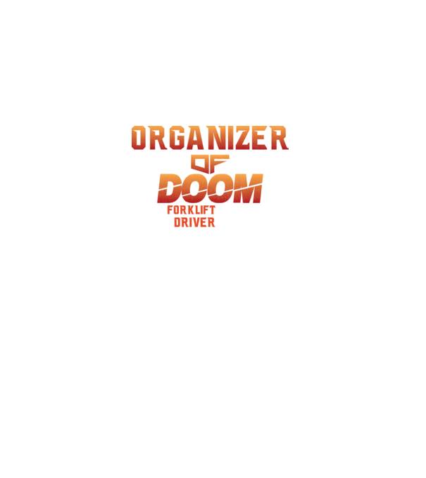 organizer of DOOM model negru pe tricou