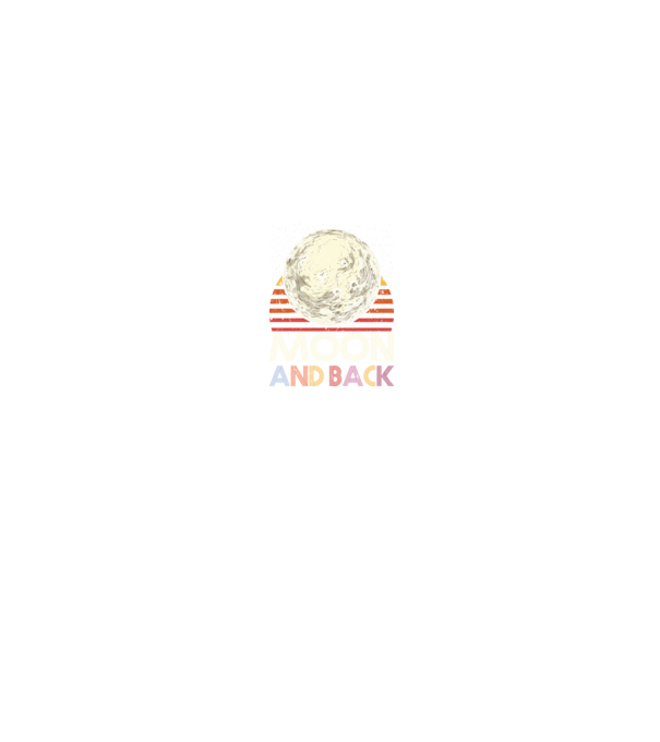 Retro vintage love you to the moon and back MOON model negru pe tricou