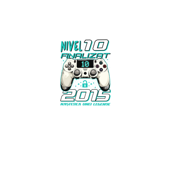 Nivel finalizat 10 2015 model negru pe tricou