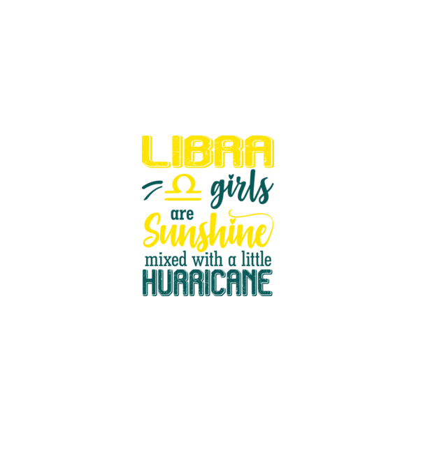 Sunshine with Hurricane LIBRA model negru pe tricou