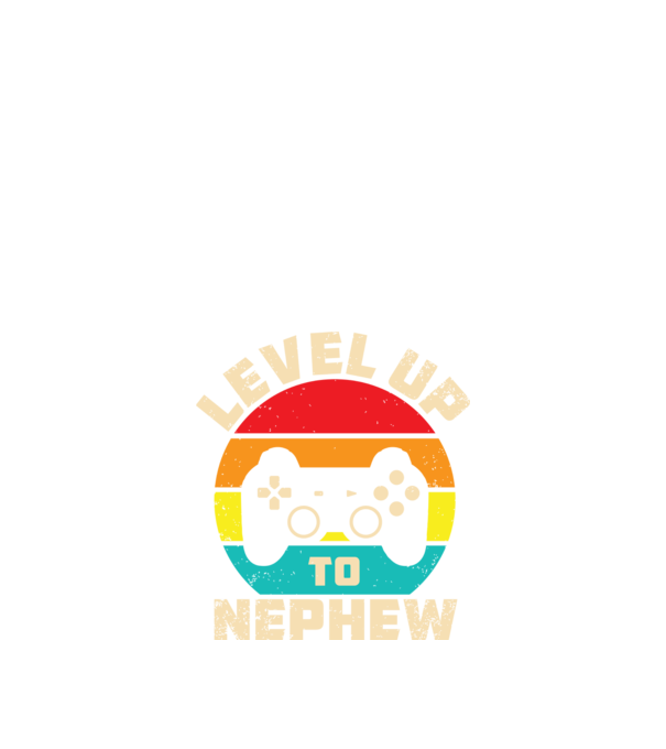Level Up Nephew model negru pe tricou