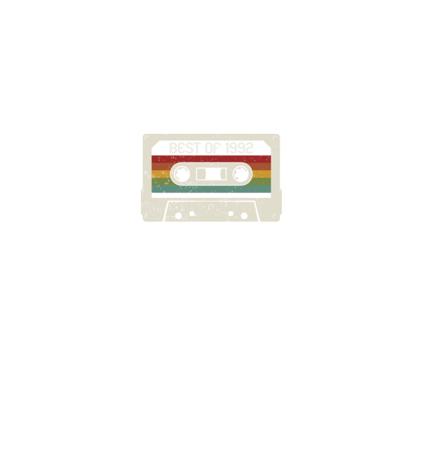 retro tape 1992 vintage model negru pe tricou