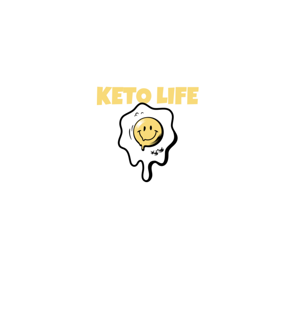 HAPPY KETO LIFE model negru pe tricou
