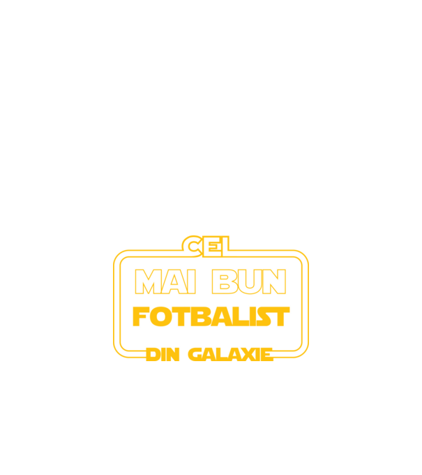 Cel mai bun fotbalist din galaxie model negru pe tricou