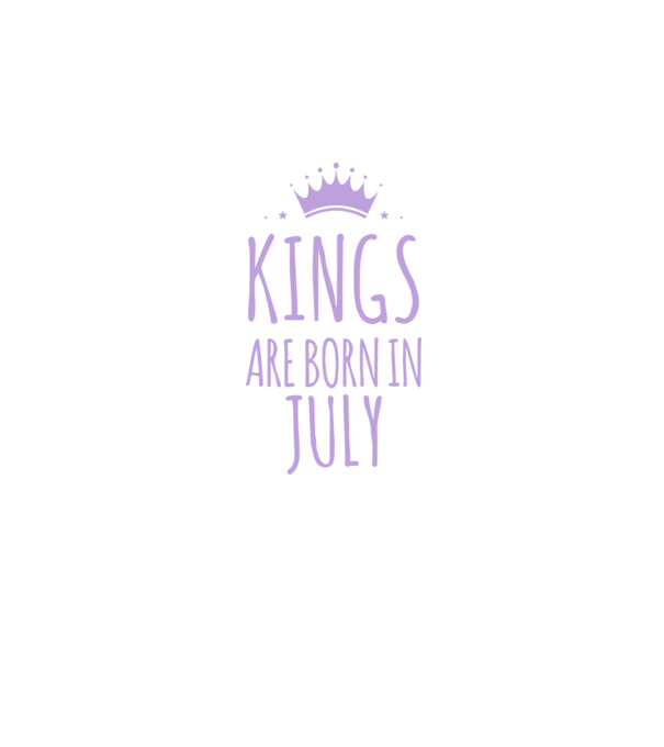 Kings are born in - July model albastru închis pe tricou