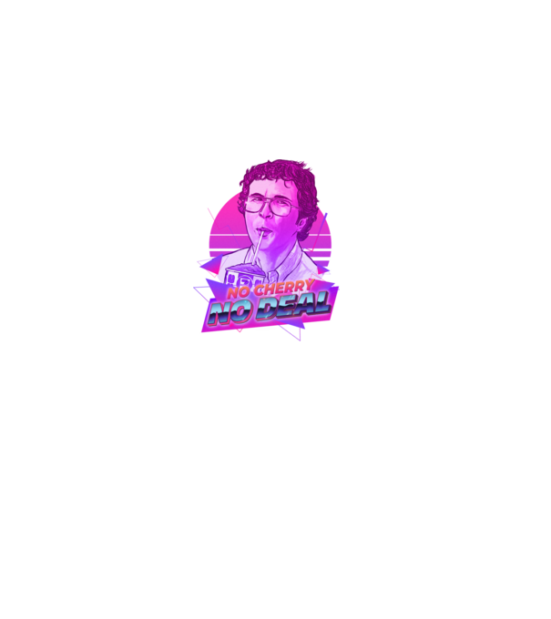 no cherry no deal stranger things model negru pe tricou