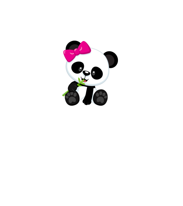 cute panda girl model alb pe tricou