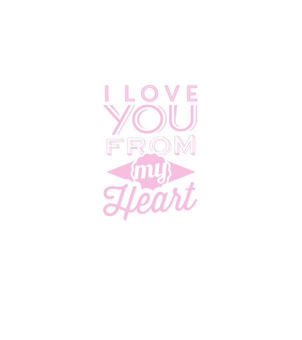 love you from model mov pe tricou