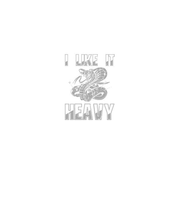I like it heavy model negru pe tricou