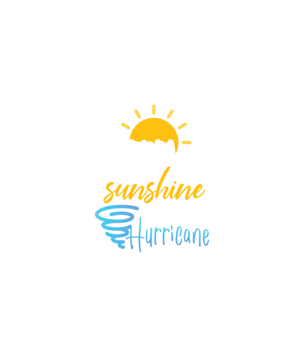 February Girls are Sunshine mixed with a little Hurricane model negru pe tricou
