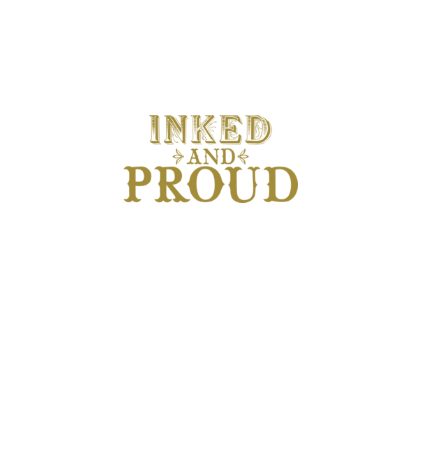 Inked and proud model negru pe tricou