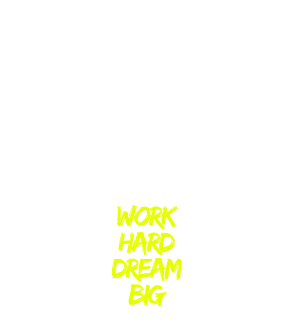 Work Hard Dream Big model albastru închis pe tricou