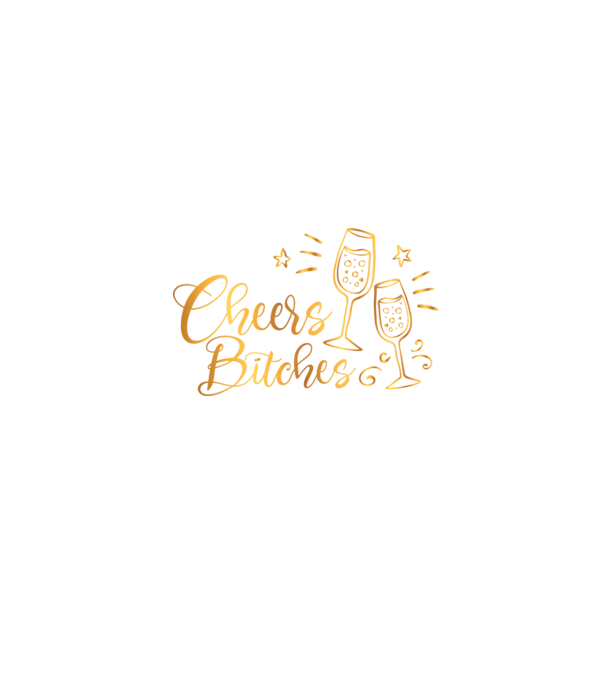 Cheers Bitches model negru pe tricou