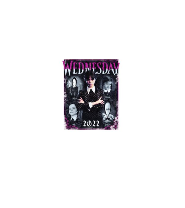 WEDNESDAY ADDAMS multi all time model negru pe tricou