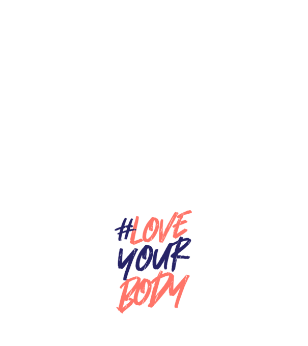 #loveyourbody model negru pe tricou