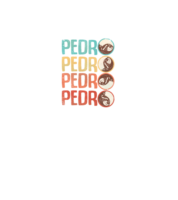 Pedro Pedro retro model alb pe tricou