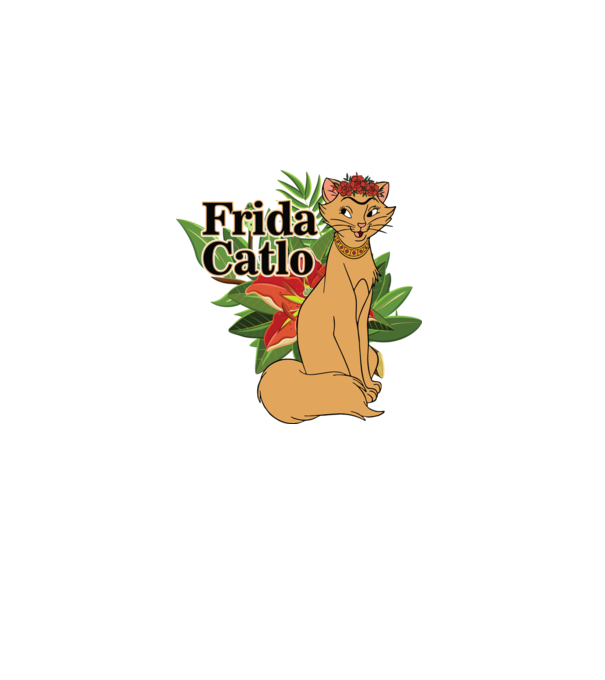 FridaCatlo model negru pe tricou