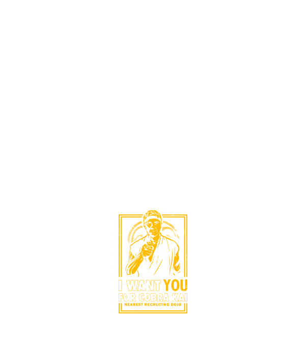 I want you cobra kai model negru pe tricou