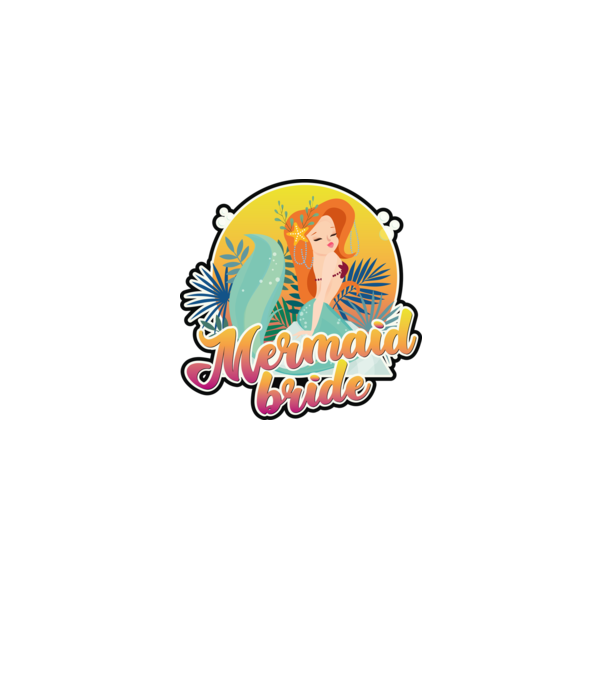 Mermaid bride hawaii model roz deschis pe tricou