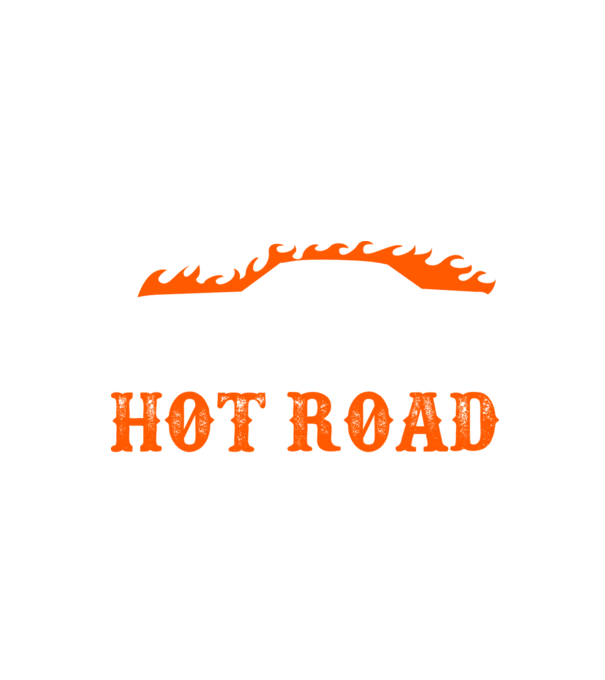 Hot road cartel model negru pe tricou