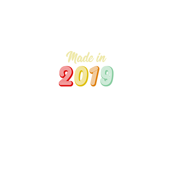 made in 2019 retro model gri pe tricou