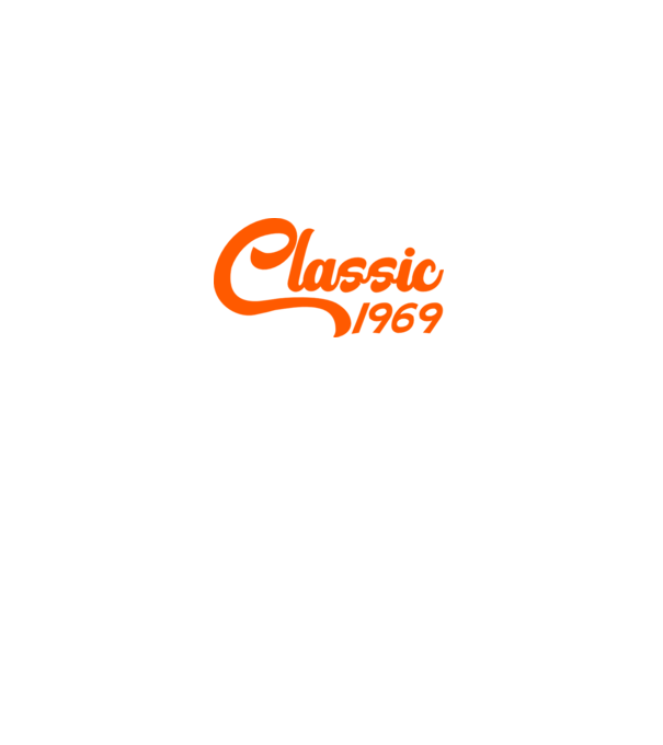 Classic 1969 model negru pe tricou