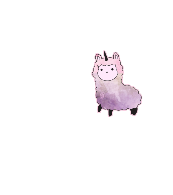Llamacorn cutie model galben neon pe tricou