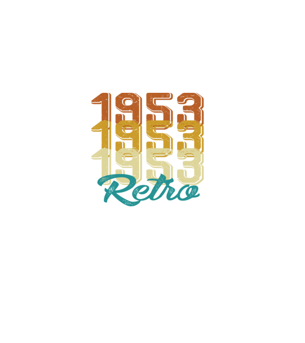 Retro 1953 model negru pe tricou