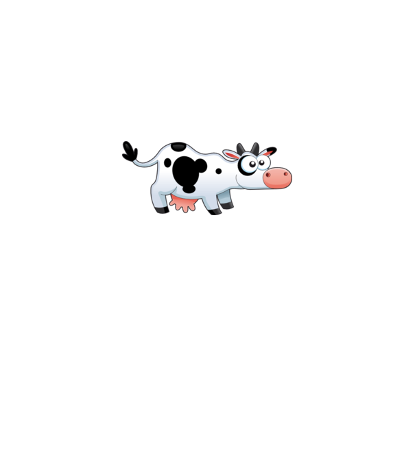 Cow model albastru regal pe tricou