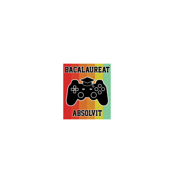 bacalaureat absolvit model negru pe tricou