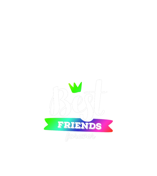 Best friends forever model albastru închis pe tricou